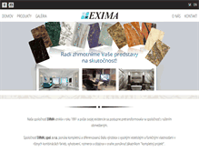 Tablet Screenshot of exima.sk